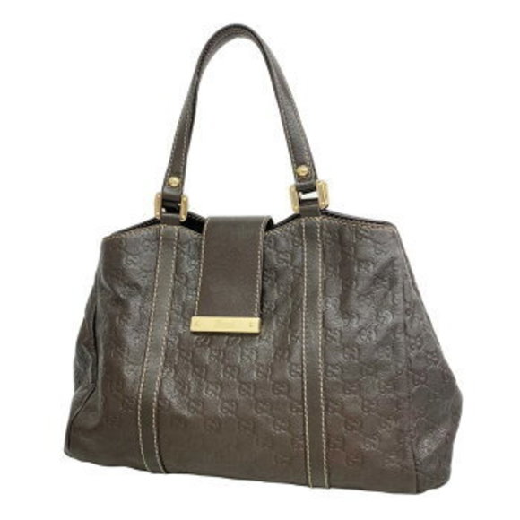 Gucci Tote Bag Guccissima Brown Leather - Picture 1 of 9